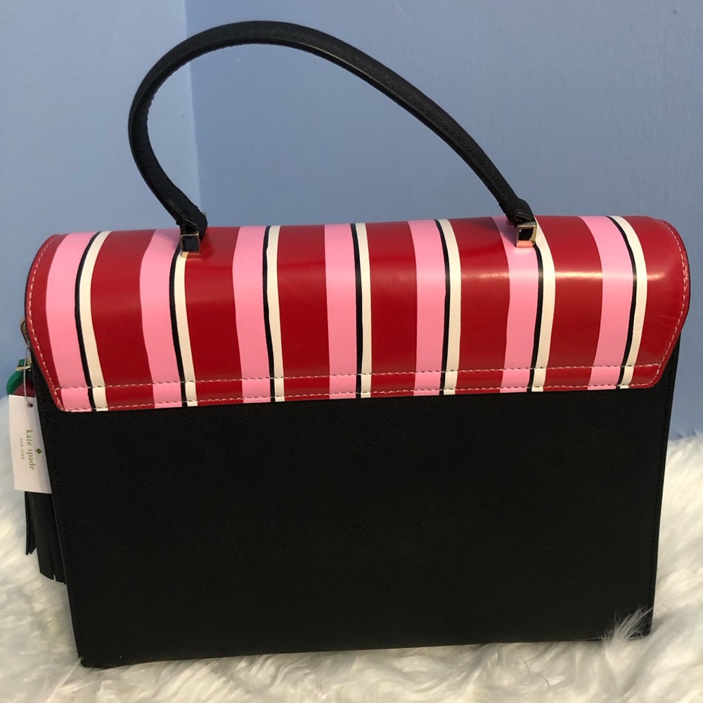 NWT Spade Ma Cherie Cafe Frenchie Dog Novelty Bag - Picture 2 of 14